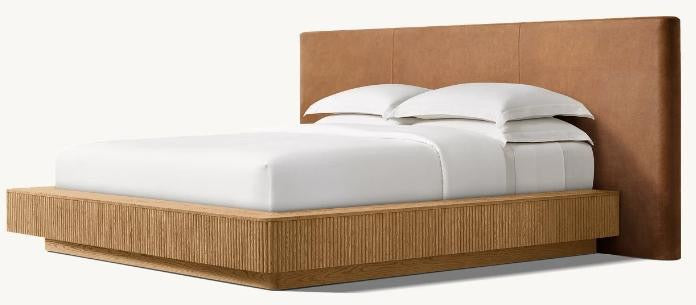 The Auden Bed — Camel Upholstered