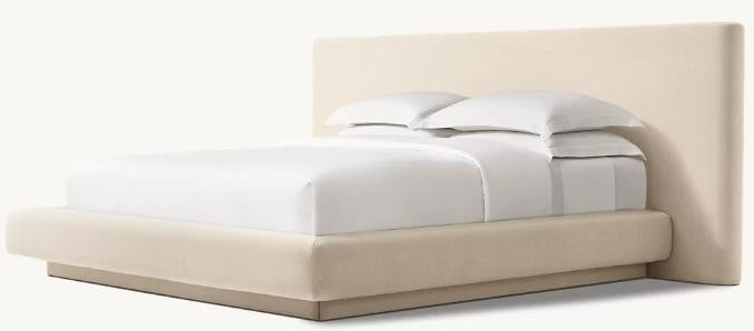 The Auden Bed — Ivory Boucle
