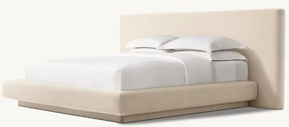 The Auden Bed — Ivory Boucle