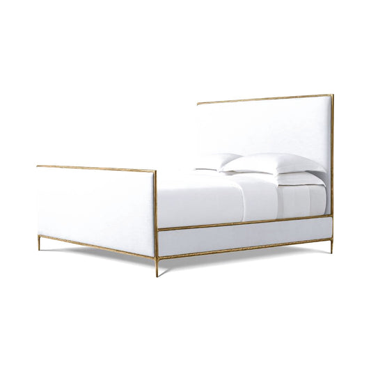 The Delaney Brass Bed — Ivory