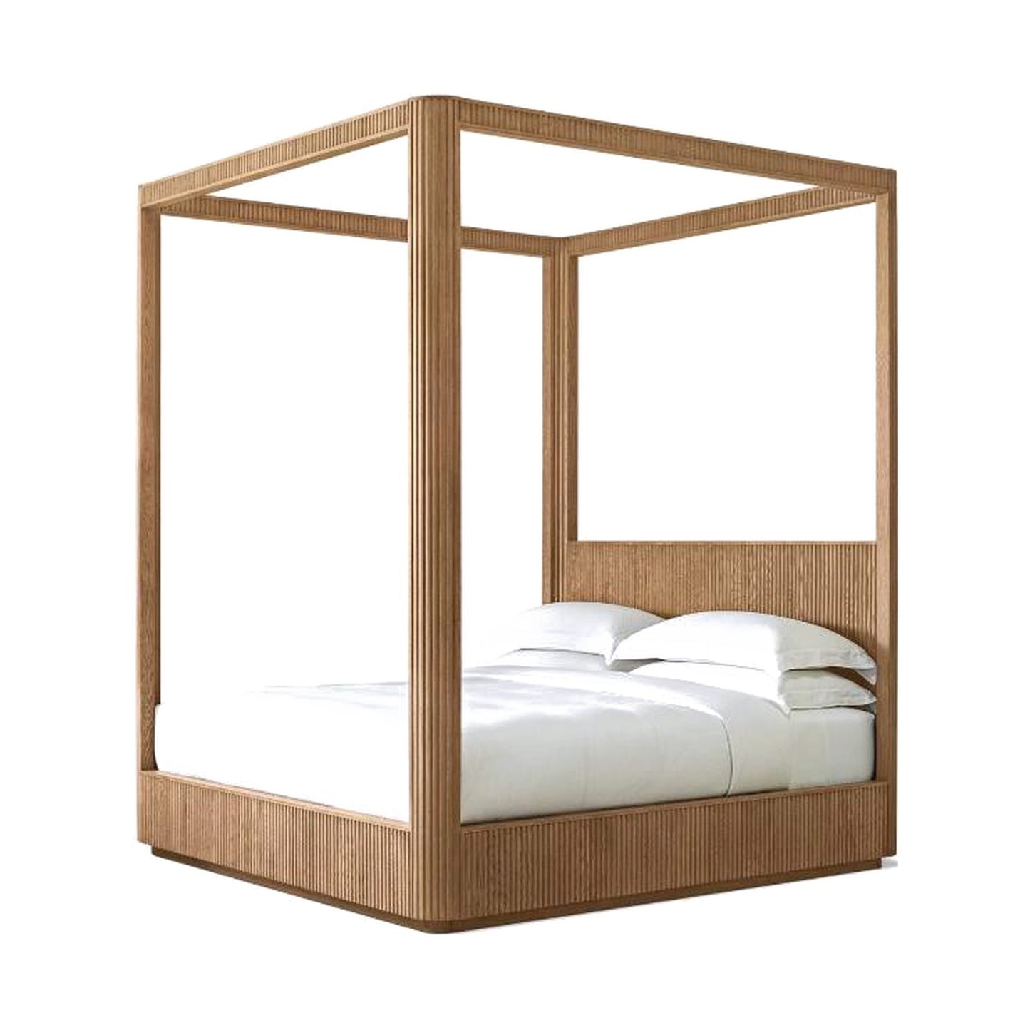 The Grafton Canopy Bed — Oak Panel