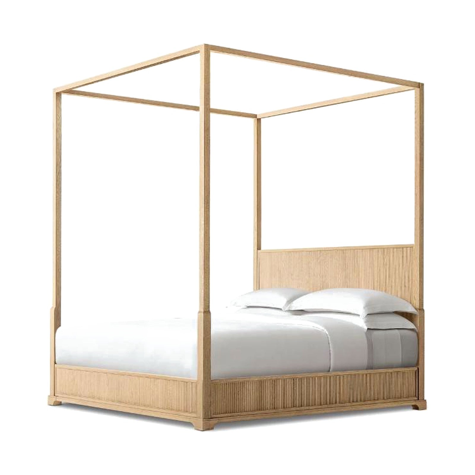 The Sutton Canopy Bed — Oak Panel