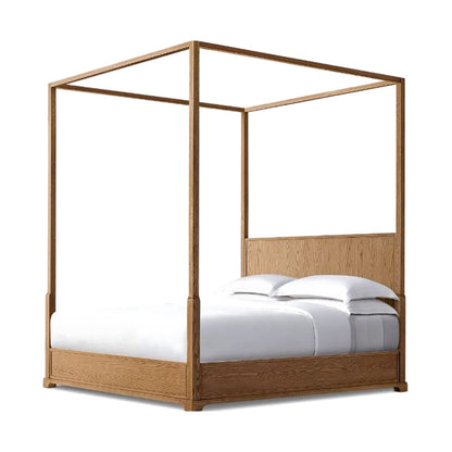 The Waverly Canopy Bed — Oak Panel